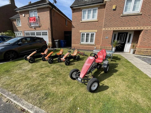 4 x Berg Pedal XL and kids Go-Karts  Full Size for Kids and Adults