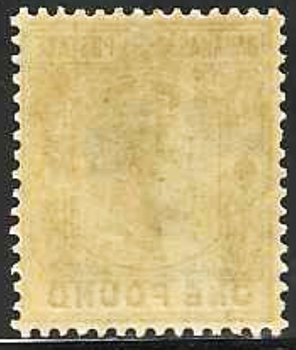 Bahamas (britisch) 1926, Scts #84, hochwertiger "PFUND" "King George V" ss-vz Nebel - Bild 2 von 2