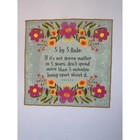 Natural Life Tea Towel Size Small Floral 5 by 5 Rule