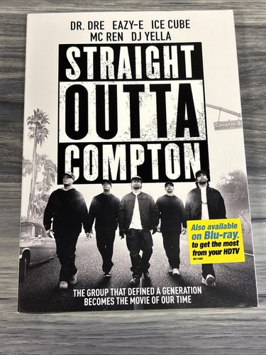 Straight Outta Compton (DVD, 2016) Slipcover Brand New Sealed Dr. Dre Eazy-E - Picture 11 of 14