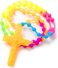 Rosary - Catholic Confirmation Gifts for Teenage Girls, Soft Silicone Beads, Saf