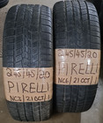 2 X 245 45 20 2454520 PIRELLI OLD DATED PART WORN WINTER TYRES
