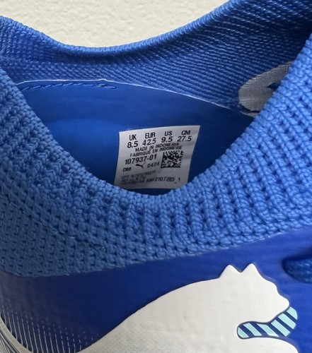 Puma Future 7 Match Rasen Fußballschuhe blau türkis pink 107937-01 Herren Größe 9,5 - Bild 9 von 9