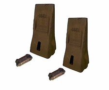 2 Excavator Bucket Dirt Teeth w Pins- X290, fits Hensley Parabolic 290 Series 