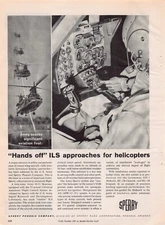 Sperry Phoenix Company Automatic Instrument Landing Approaches Vtg Magazine Ad