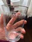 Pottery Barn holiday cup Star Christmas glass Easter juice birthday mom set 4 ,