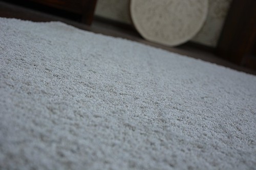 AMAZING SOFT & THICK RUG SHAGGY CIRCLE "MICRO" Polyester Silver HIGH QUALITY - Picture 4 of 6