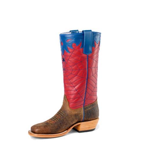 Kids Olathe Spiderman Square Toe Boots OK42 - Picture 1 of 1