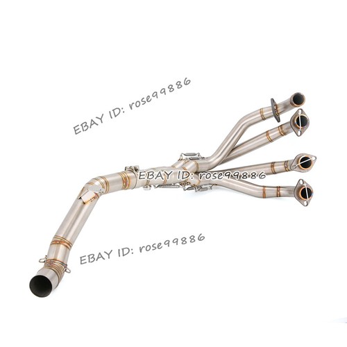 For Kawasaki Z900 2017-2025 Exhaust System Header Link Pipe Black Muffler Escape - Picture 7 of 8