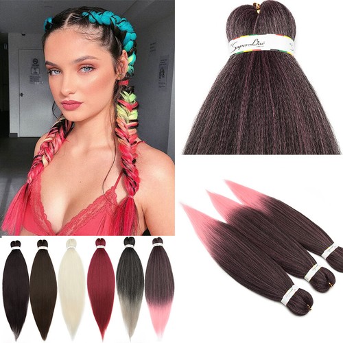 PRO EZ BRAID Pre-Stretched Flechthaar Heißwasser Einstellung Ombre Grau für Mensch - Bild 11 von 23