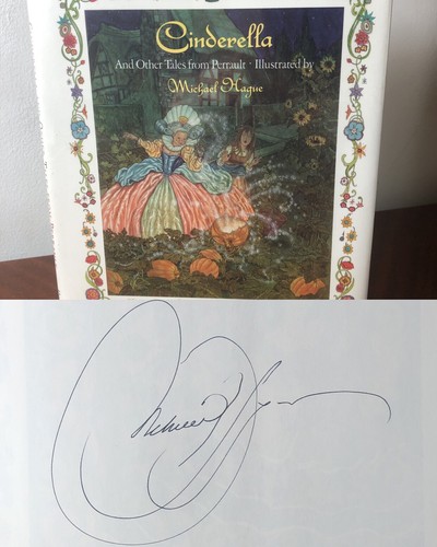 SIGNED Cinderella Tales From Perrault MICHAEL HAGUE 1989 1st Printing HCDJ