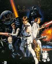 Star Wars Cast x6 Fisher and Hamill Signed 11x14 Photo BAS (Grad Collection) Star Wars Cast x6 Fisher and Hamill Signed 11x14 Photo BAS (Grad Collection)
