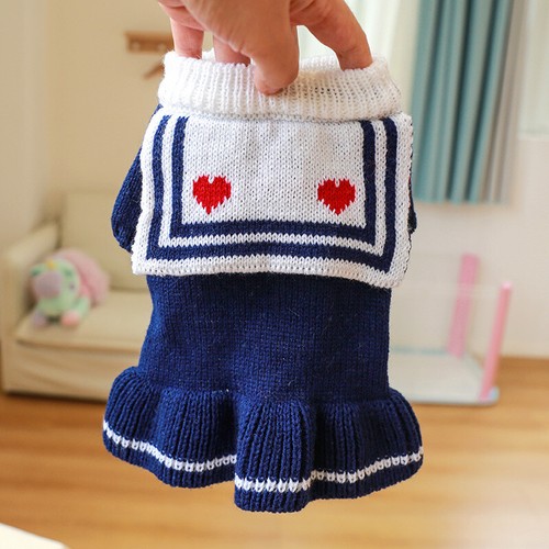 New Pet Puppy Dog Knitted Coat Jacket for Small Dog Cat Warm Winter Sweater Vest - Picture 7 of 35