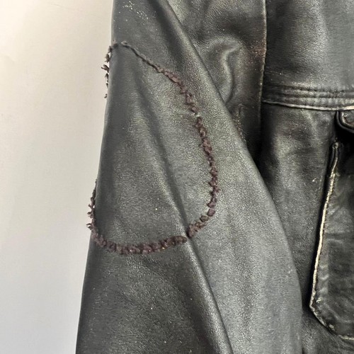 Chaqueta de cuero marrón vintage de Superdry en piel con aspecto desgastado para hombre talla M - Imagen 11 de 24