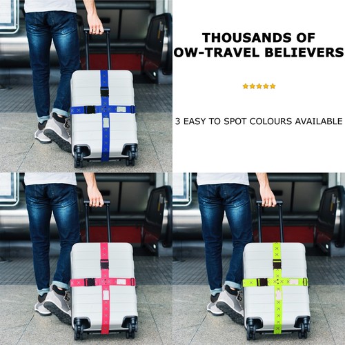 ✅ Cinturones transversales de equipaje de alta resistencia para maletas. Identificadores de estuche de equipaje - Imagen 31 de 91