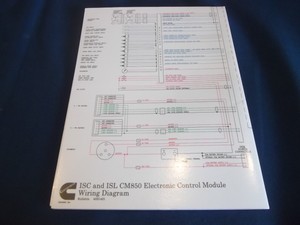 CUMMINS ISC ISL CM850 ELECTRONIC CONTROL MODULE WIRING