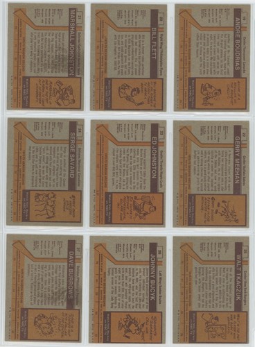 Tarjetas de hockey Topps 1973-74 73-74 bonitas "Tú eliges" - Imagen 34 de 254