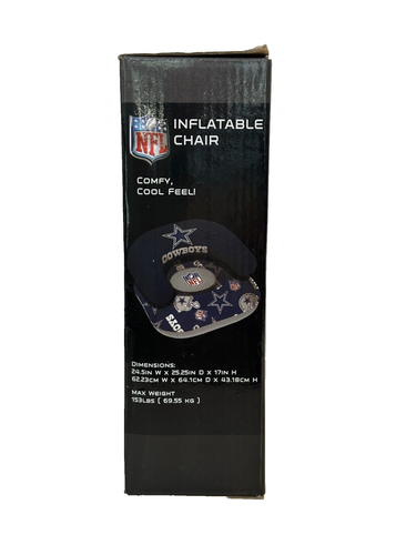 NFL - Dallas Cowboys Football - Inflatable Chair - New In Box - RARE & HTF - Picture 3 of 6
