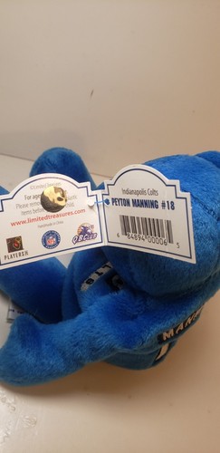 Peyton Manning #18 Beanie Baby Bear Indianapolis Colts Limited Treasures - Bild 5 von 5