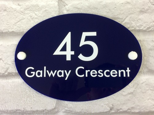 Tür Haus Schild Plakette Nummer Acryl Modern Premier Adresse Tor Wandschild - Bild 1 von 10