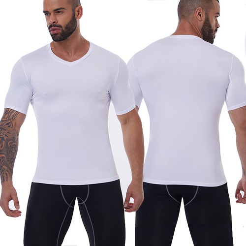 Mens Compression Sleeveless T-Shirt Base Layer Tank Top Fitness Sports Gym Vest - Picture 18 of 19