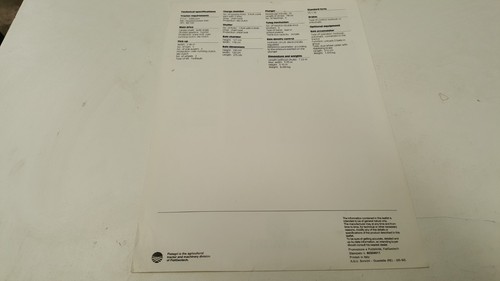 Hesston 4900 1992 empacadora folleto de ventas original - Imagen 2 de 2