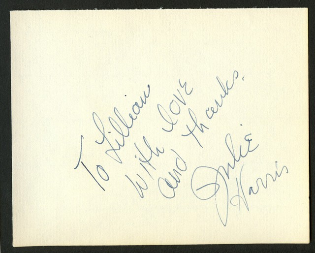 Julie Harris d2013 signed autograph 4x5 cut American Stage & TV Actress AB1038 Julie Harris d2013 signed autograph 4x5 cut American Stage & TV Actress AB1038