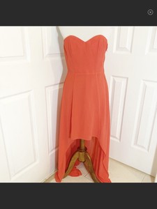 strapless high low maxi evening dress