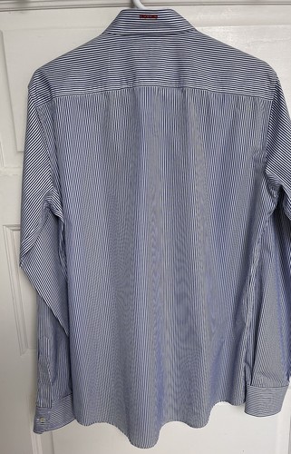 Dsquared2 Made In Italy Men’s Blue Stripes Button Down Dress Shirt Size 52 - Picture 7 of 7