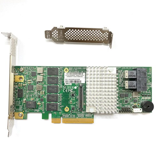 Supermicro AOC-S3108L-H8iR 12Gb/s 8-Port SAS SATA RAID Controller w/ 2GB Cache - Photo 2/4