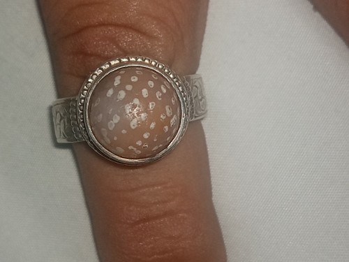 Antike geätzte Karneol Perle fixiert in Silber Handarbeit Ring aus Pakistan  - Bild 9 von 12