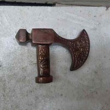 Designer Brass Axe Head Handle Only Victorian Wooden Walking Stick cane Gift