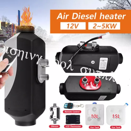HOT! Air Diesel Heater 2KW/5KW Remote LCD Monitor for Car Truck Motor Boat Home