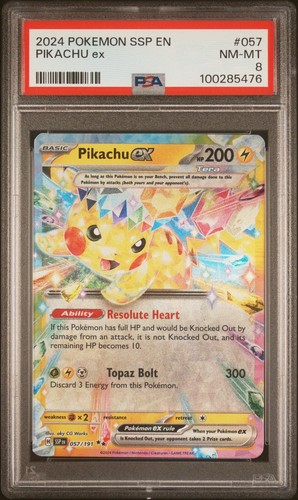 Pikachu ex 057/191 Sv08: Surging Sparks Holo - Imagen 1 de 2