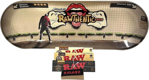 RAW METAL SKATE DECK TRAY - GRAFFITI   - Picture 3 of 3