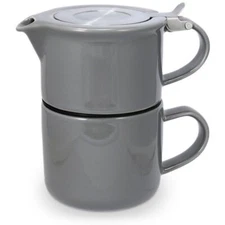 FORLIFE Tea for One with Infuser 14 ounces  Gray
