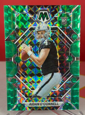 AIDAN O'CONNELL 2023 MOSAIC FOOTBALL GREEN PRIZM ROOKIE RAIDERS RC
