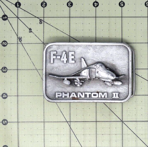 McDonnell Douglas F-4E Phantom II Belt Buckle US Air Force Fighter Vtg BC.NOX596 - Picture 3 of 10