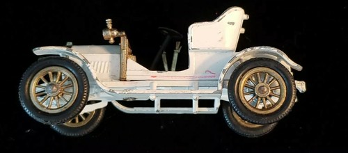 Lesney Matchbox No Y-4 1909 Opel Coupe Models of Yesteryear White Made England - Picture 8 of 12