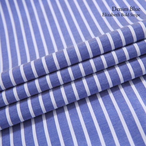 Mens Oxford Stripe Shirt Button Down Collar Office or Casual,Single Long Sleeve - Picture 54 of 100