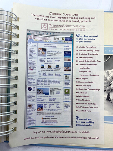 NOS Very Best Wedding Planning Guide Planner Sectional Binder Book 370 Pages - Picture 20 of 24