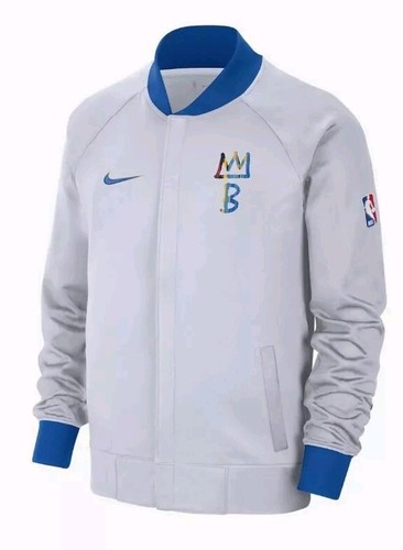 Men Nike Brooklyn Nets Showtime City Edition DriFit DN8396-100 Size Large  - Picture 2 of 4