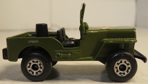 Vintage Matchbox Superfast Military Jeep Army Green #38 Lesney England 1976 Toy - Picture 1 of 17