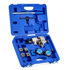 Brake Line Flaring Tool Kit Double Flaring Tool 37° & 45° for 3/16" to 3/8" Tube