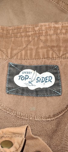 Vintage Sperry Top Sider Pullover Marine Supply size Brown XL - Picture 3 of 8