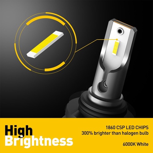 AUXITO HB4 9006 LED Combo Headlight bulb High Low Beam Kit Extremely White 2/4X - Picture 5 of 21