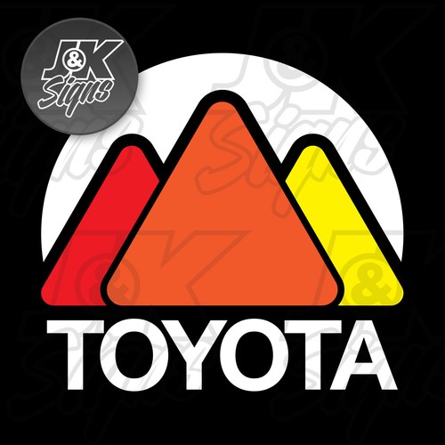 OVERLAND VINTAGE DECAL TRI-COLOR Fits on TOYOTA 4RUNNER TACOMA FJ CRUISER  - Picture 3 of 4