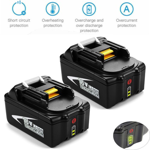 NEU 18V 5Ah Akku für Makita BL1815 BL1830 BL1850 BL1860B 194204-5 Ladegerät - Bild 14 von 39