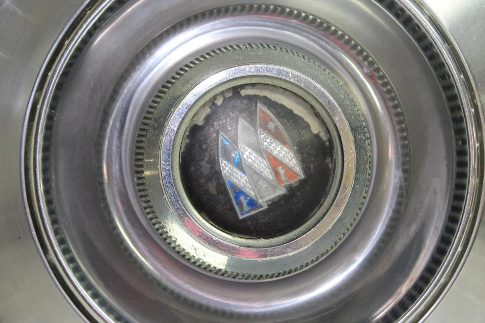 Used OEM GM 15" Hub Caps 1967 Buick Skylark Special LeSabre Sportwagon (4222) - Image 4 of 4