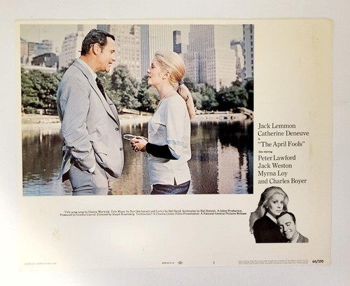 Set of 3 THE APRIL FOOLS 1969 Color Poster Cards Jack Lemmon Catherine Deneuve - Picture 2 of 11